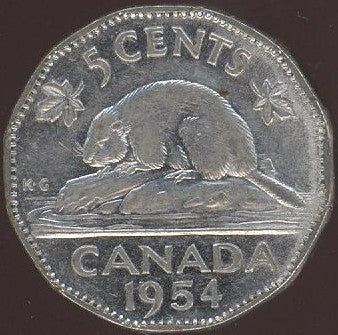 1954 Canadian 5C - Fine to EF