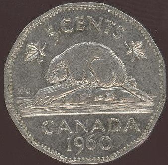 1960 Canadian 5C - Fine to EF
