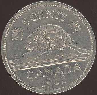 1983 Canadian Nickel - VF to AU