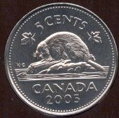2005P Canadian Nickel - Uncirculated
