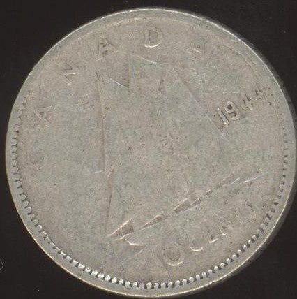 1944 Canadian Ten Cent -  VG/Fine +