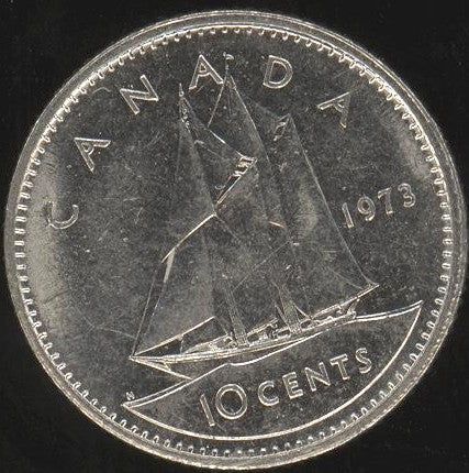 1973 Canadian 10C - Fine to EF