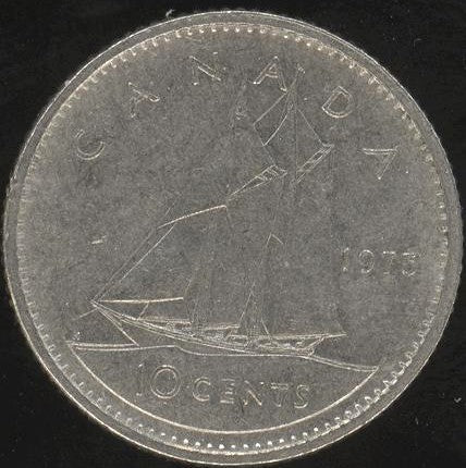 1975 Canadian Ten Cent - Fine to EF