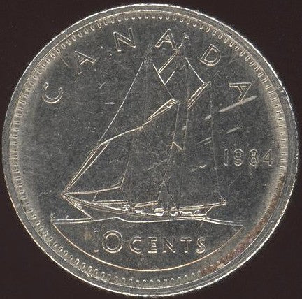 1984 Canadian Ten Cent - Fine to EF