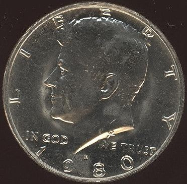 1980-D Kennedy Half Dollar - Uncirculated
