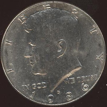 1986-D Kennedy Half Dollar - Uncirculated