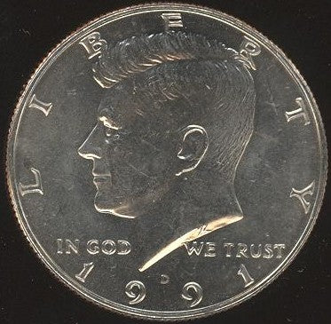 1991-D Kennedy Half Dollar - Uncirculated