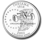 2002-D Indiana Quarter - Unc.