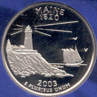 2003-S Maine Quarter - Clad Proof