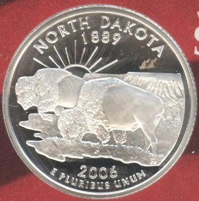 2006-S North Dakota Quarter - Silver Proof