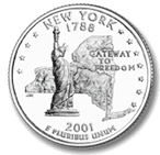 2001-D New York Quarter - Unc.