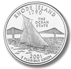 2001-P Rhode Island Quarter - Unc.