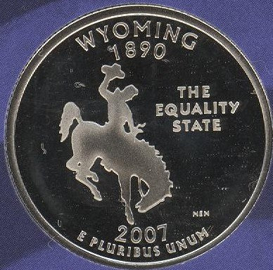 2007-S Wyoming Quarter - Clad Proof
