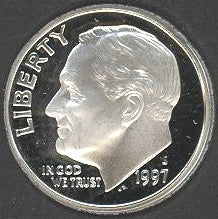 1997-S Roosevelt Dime - Silver Proof
