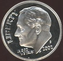 2002-S Roosevelt Dime - Silver Proof