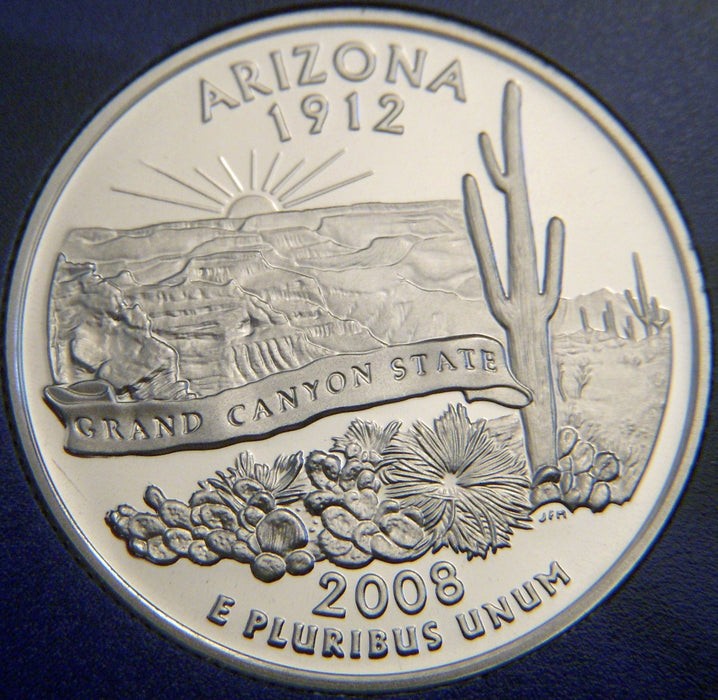 2008-S Arizona Quarter - Clad Poof