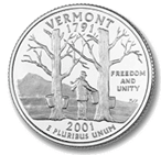 2001-S Vermont Quarter - Clad Proof