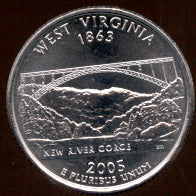 2005-D West Virginia Quarter - Unc